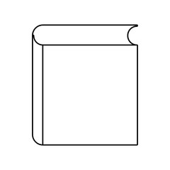 text book education isolated icon