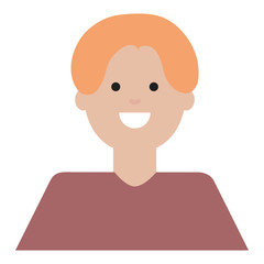 happy young man avatar character