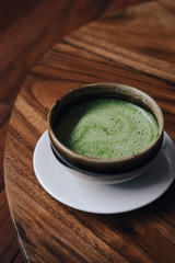 Matcha tea with vegan coconut milk