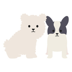 little dogs adorables mascots characters