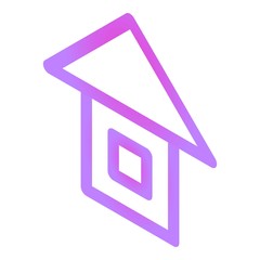 Home sign icon. Isometric of home sign vector icon for web design isolated on white background