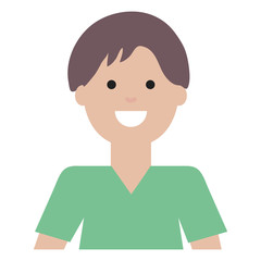 happy young man avatar character