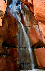 Fototapeta na wymiar Waterfall, Taylor Canyon, Zion NP