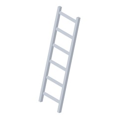 Staircase icon. Isometric of staircase vector icon for web design isolated on white background