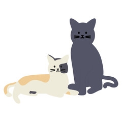 cute cats mascots adorables characters