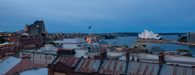 Opera house in twilight Sydney Australia