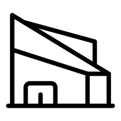 Mall icon. Outline mall vector icon for web design isolated on white background