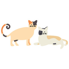 cute cats mascots adorables characters