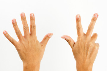 women,white background,human hand,cut out,females,reaching,pushing,handful,open,pointing,people,winning,number,wave pattern,buying,horizontal,technology,writing,human body part,adults only,adult,direc