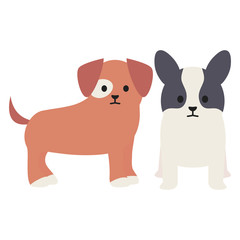 little dogs adorables mascots characters