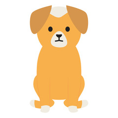 Obraz na płótnie Canvas little dog adorable mascot character