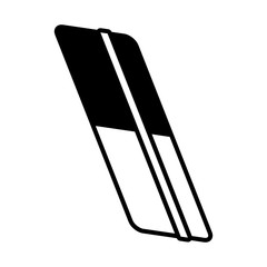 eraser supply school on white background