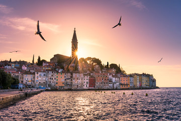 Sunset in Rovinj, Croatia