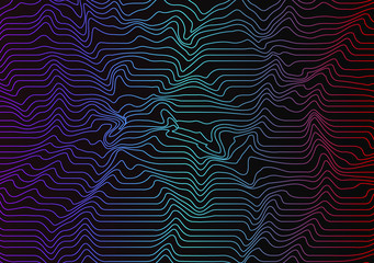 Vector of futuristic abstract backgound template with wavy line. Colorful. Eps 10.