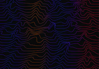 Vector of futuristic abstract backgound template with wavy line. Colorful. Eps 10.