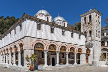 Fototapeta na wymiar Medieval Holy Monastery of Holy Mary Eikosifoinissa, Greece