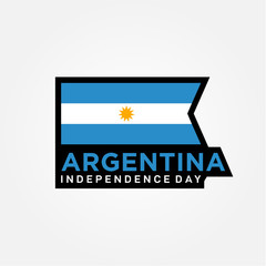 Argentina Independence Day Vector Design Template