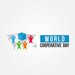 World Cooperative Day Vector Design Template