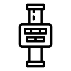 Pipe repair icon. Outline pipe repair vector icon for web design isolated on white background