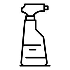 Cleaner spray icon. Outline cleaner spray vector icon for web design isolated on white background