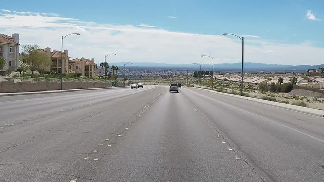 Driving In Suburban Laughlin NV Past New Construction