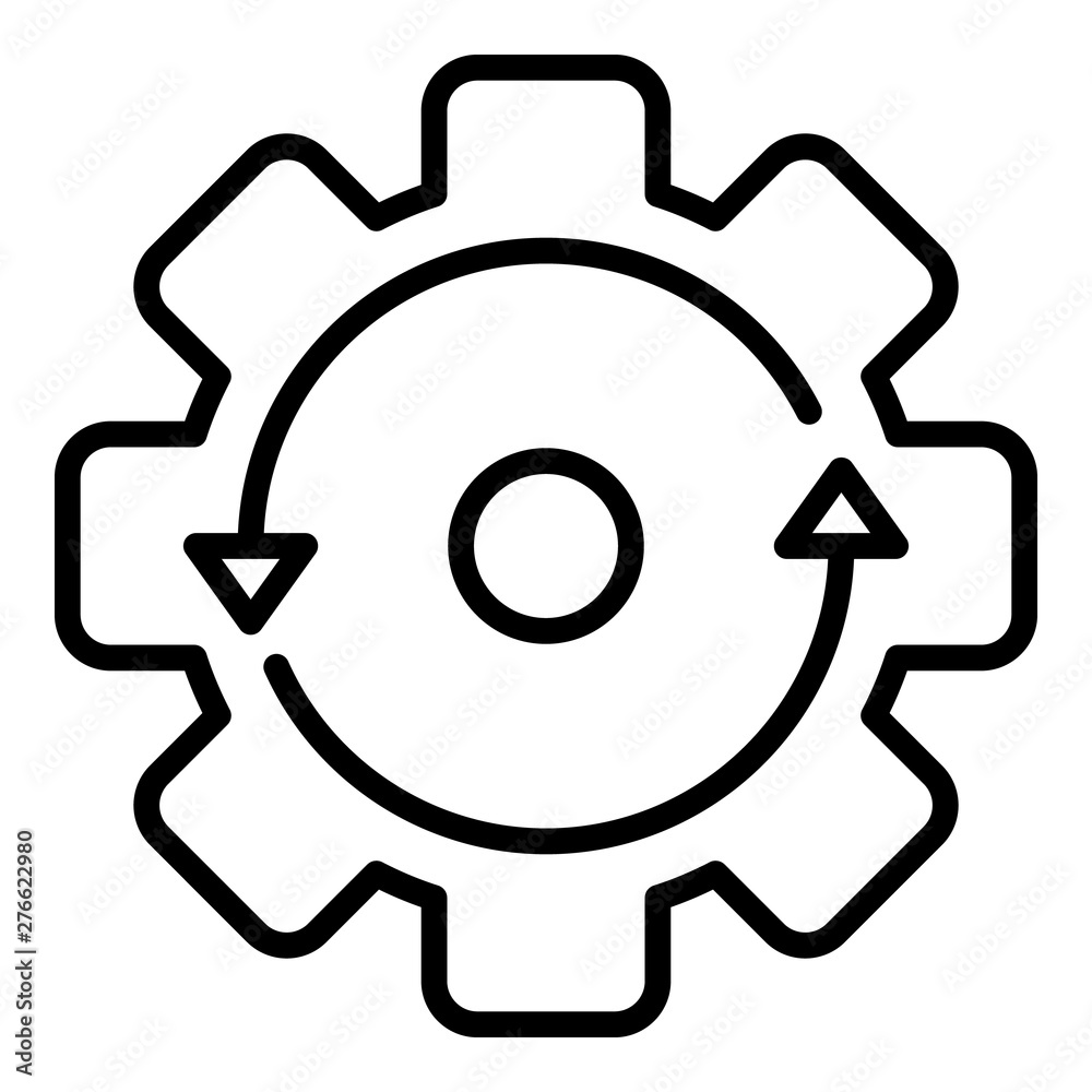 Poster update system icon. outline update system vector icon for web design isolated on white background