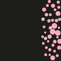 Gold glitter confetti with dots