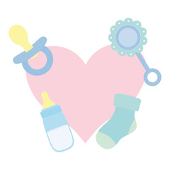 heart love with set accessories