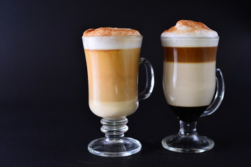 malteadas de chocolate y café