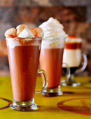 malteadas de chocolate y café