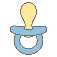 little baby pacifier accessory icon