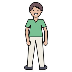 happy young man avatar character