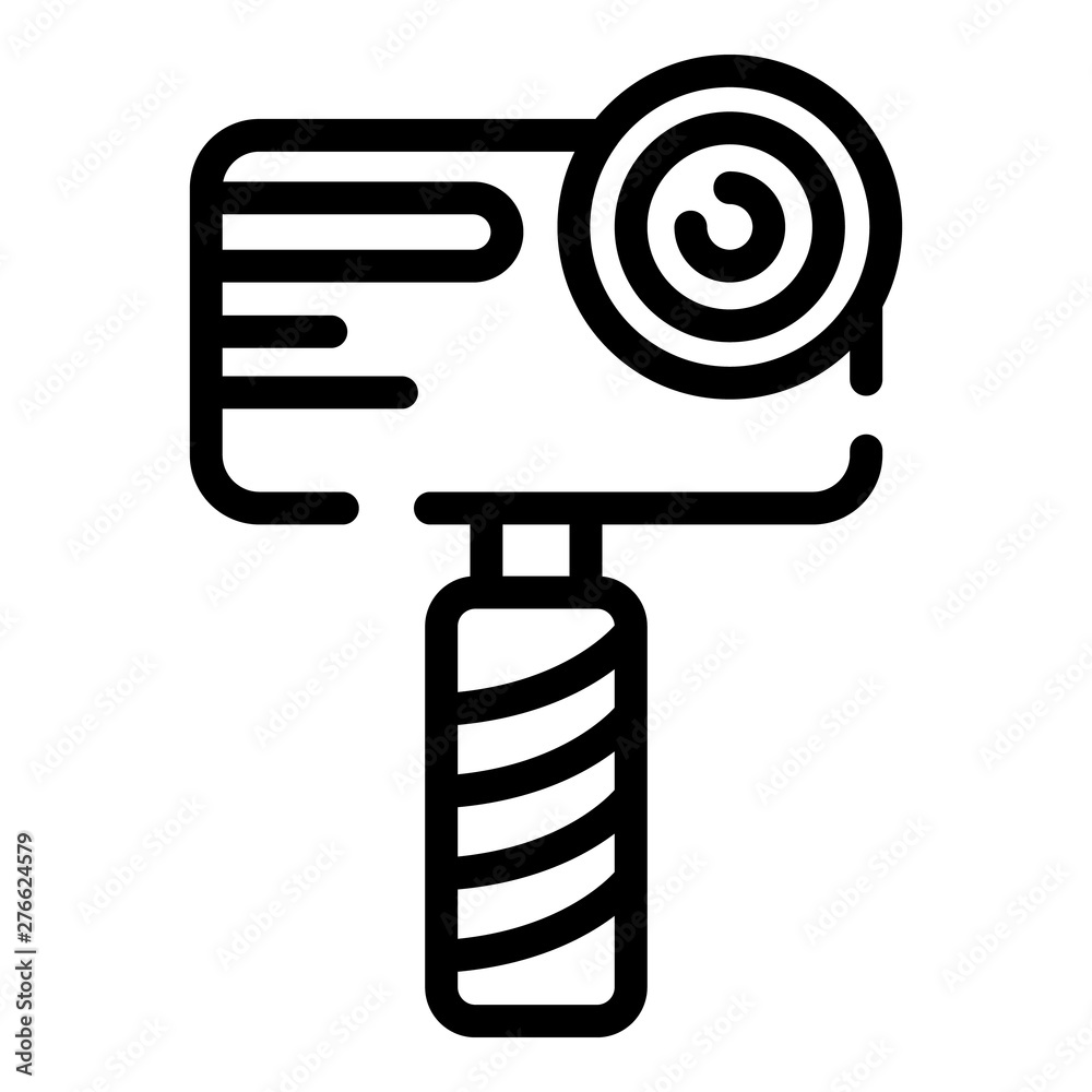 Poster handheld camera icon. outline handheld camera vector icon for web design isolated on white backgroun