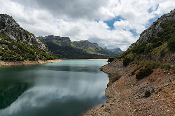 Lake in Sierra de Tramuntana mountains on Mallorca island