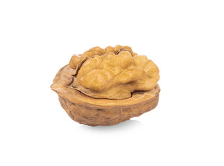 Walnuts isolated on white background