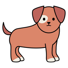 little dog adorable mascot character