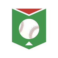 Baseball green emblem