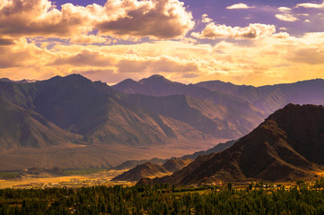 A sunny day in mountains