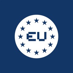 Creative design of Europe symbol