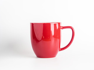 red cup isolated on white background