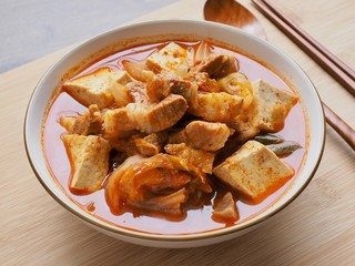 한국의 음식 돼지고기 김치찌개