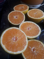 fresh juicy oranges and lemons