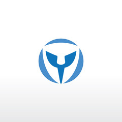 Obraz premium security spartan logo design concept