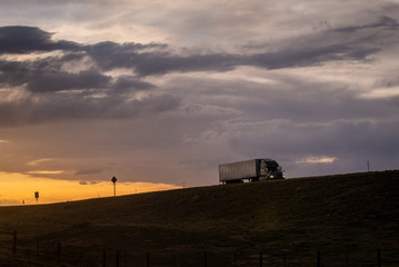Tractor Trailer I-80 Wyoming