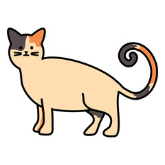 cute cat mascot adorable character