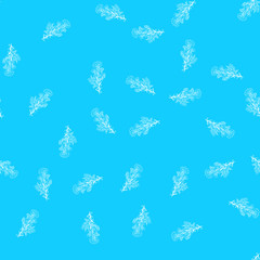 Seamless pattern with wildflowers on blue background for print design. Print, design element. Seamless floral pattern. Fashion vector illustration. Summer background