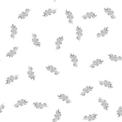 Seamless pattern with wildflowers on white background for print design. Print, design element. Seamless floral pattern. Fashion vector illustration. Summer background