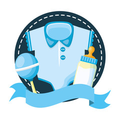 boy decoration baby shower card