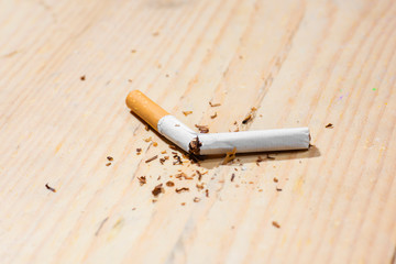 Broken cigarette