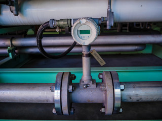 Flow transmitter of Vertex type for monitoring and control flow of water in industry zone at power...